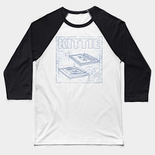 Kittie Technical Drawing Baseball T-Shirt